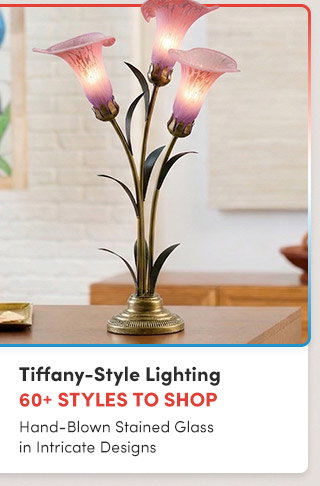 Tiffany-Style Lighting | 60+ Styles to Shop | Hand-Blown Stained Glass in Intricate Designs