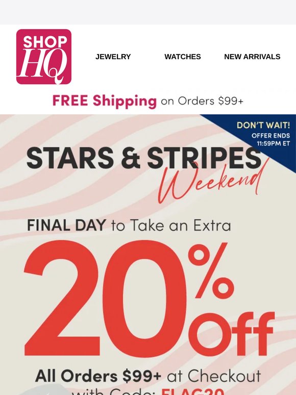 Last Day Alert: Grab 20% Off While You Can!