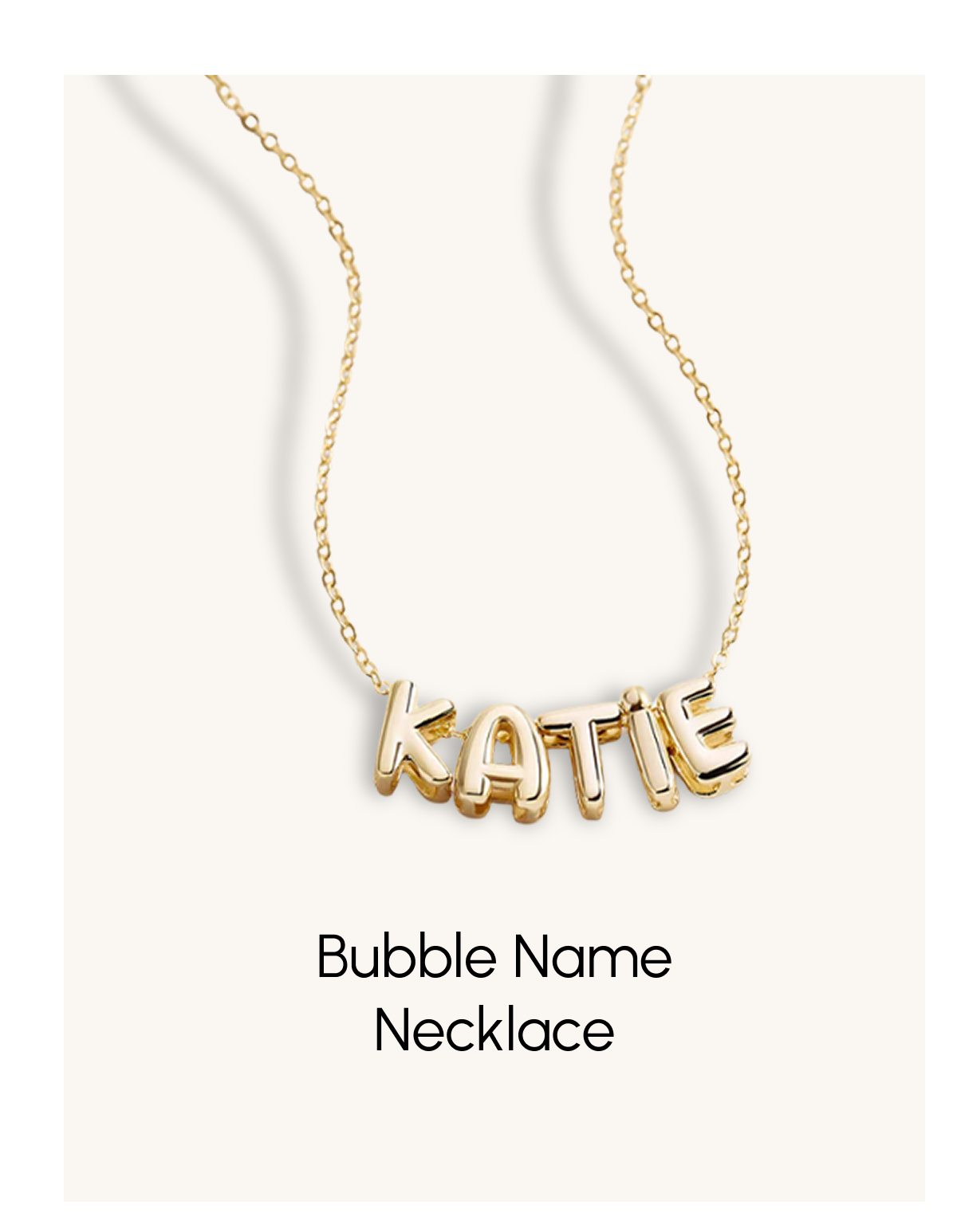 Bubble Name Necklace