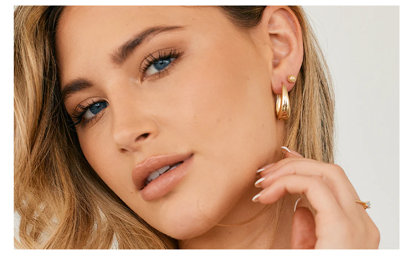 Chunky Teardrop Hoop Earrings