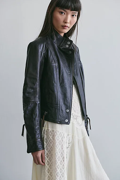 We The Free Circe Leather Jacket