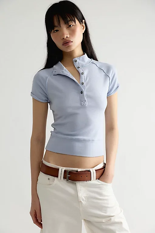 We The Free In The Clouds Henley Tee