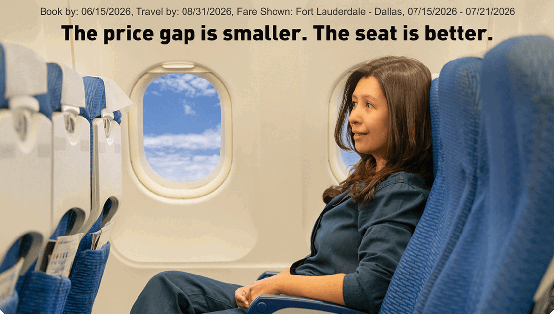 Enjoy more legroom for less!