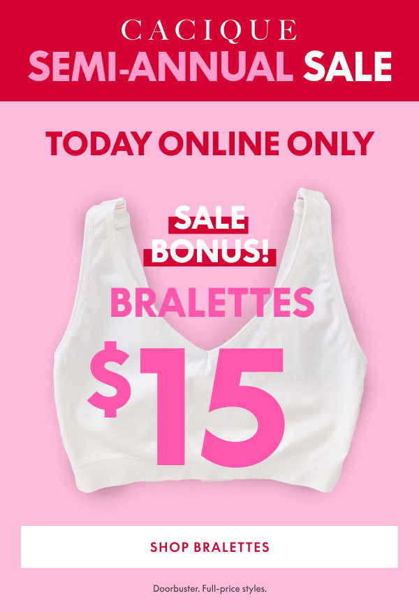 Bralettes $15