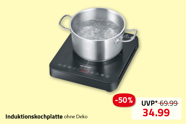 SEVERIN Induktionskochplatte KP 1025 - schwarz - Touch-Display