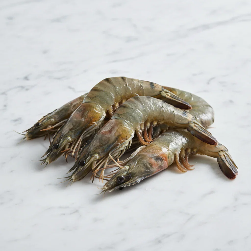 Image of Whole Tiger Prawns, Frozen Raw, (Net Weight: +/-700g, 16-20)