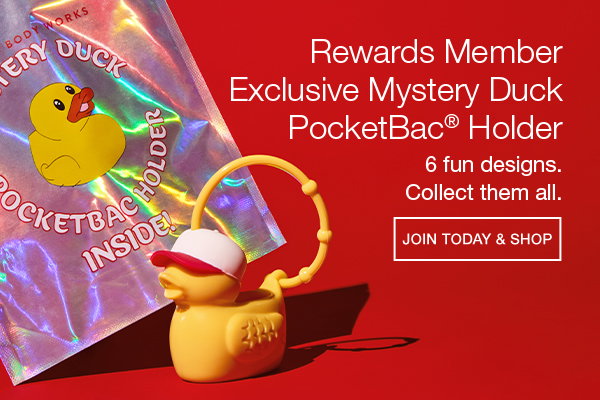 Rewards Member Exclusive. Mystery Duck PocketBac® holder. 6 fun designs. Collect them all. Shop now.