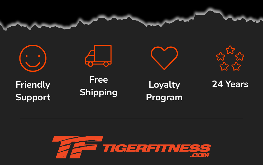 Friendly support, free shipping, loyalty program, 24 years of service.