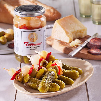 Banderillas Spicy Pickle Skewers