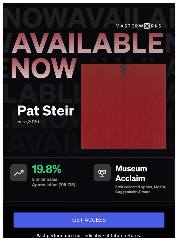 Available Now: Pat Steir's Split Painting