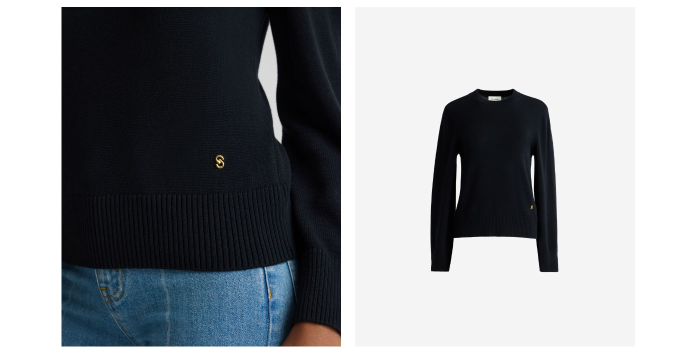 Tabitha Sweater In Lightweight Cotton Knit