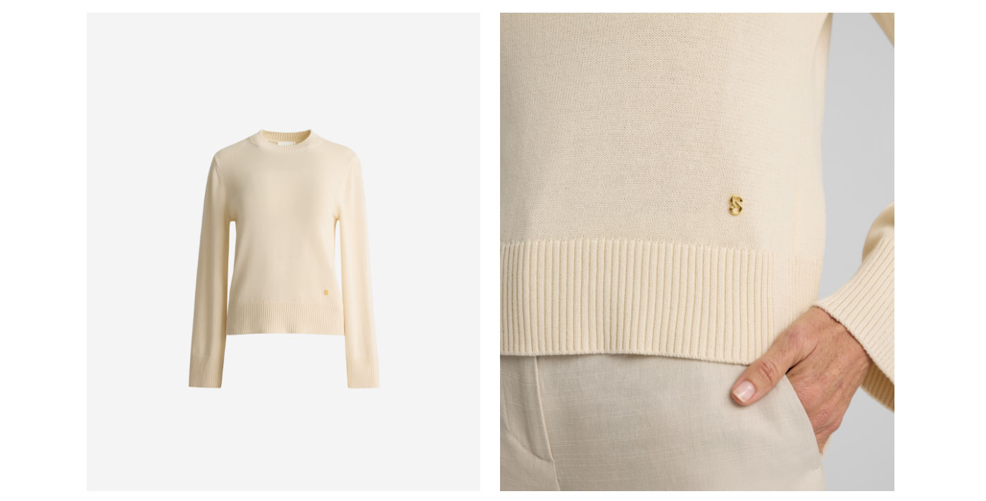 Tabitha Sweater In Lightweight Cotton Knit