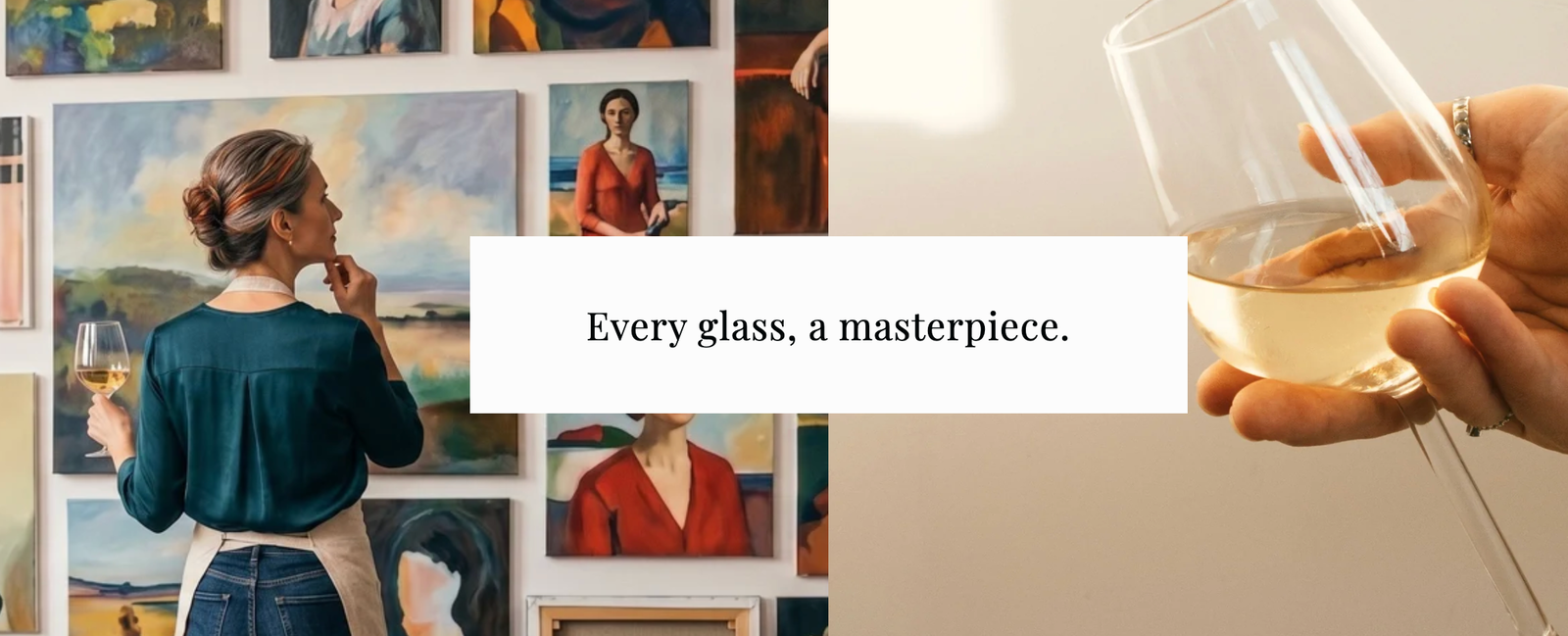 Every glass, a masterpiece.