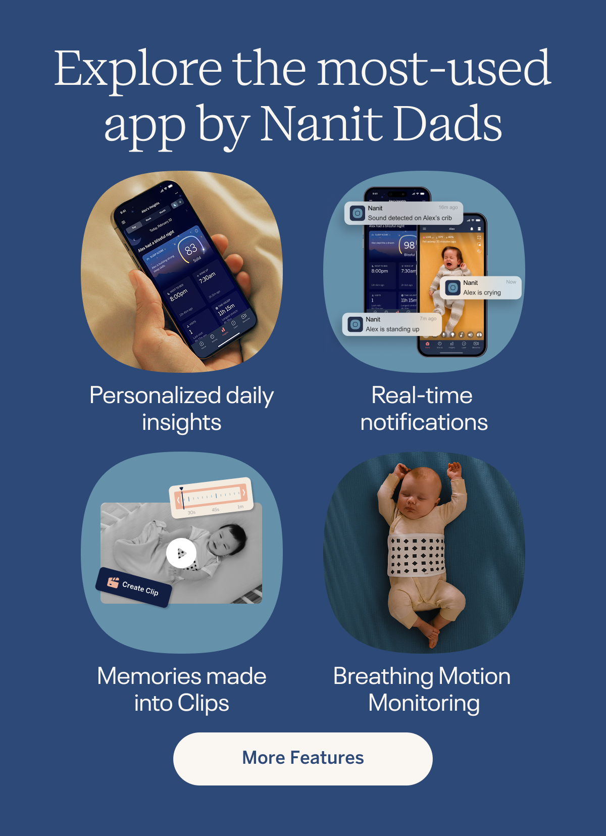 Explore the most-used app by Nanit Dads