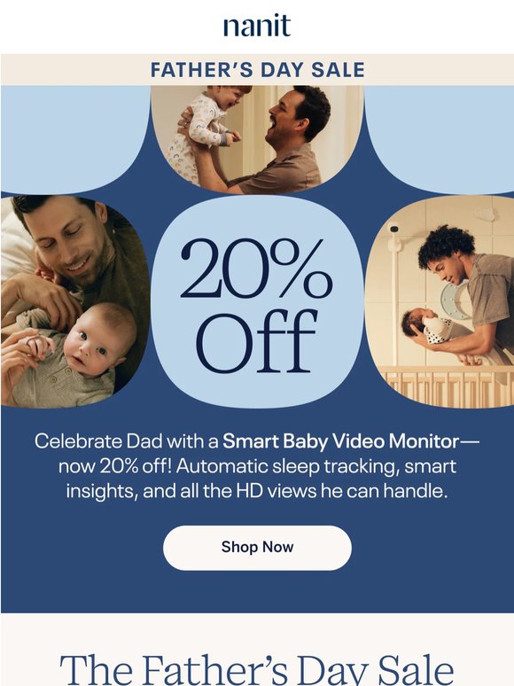 It's on: The Nanit Father's Day Sale