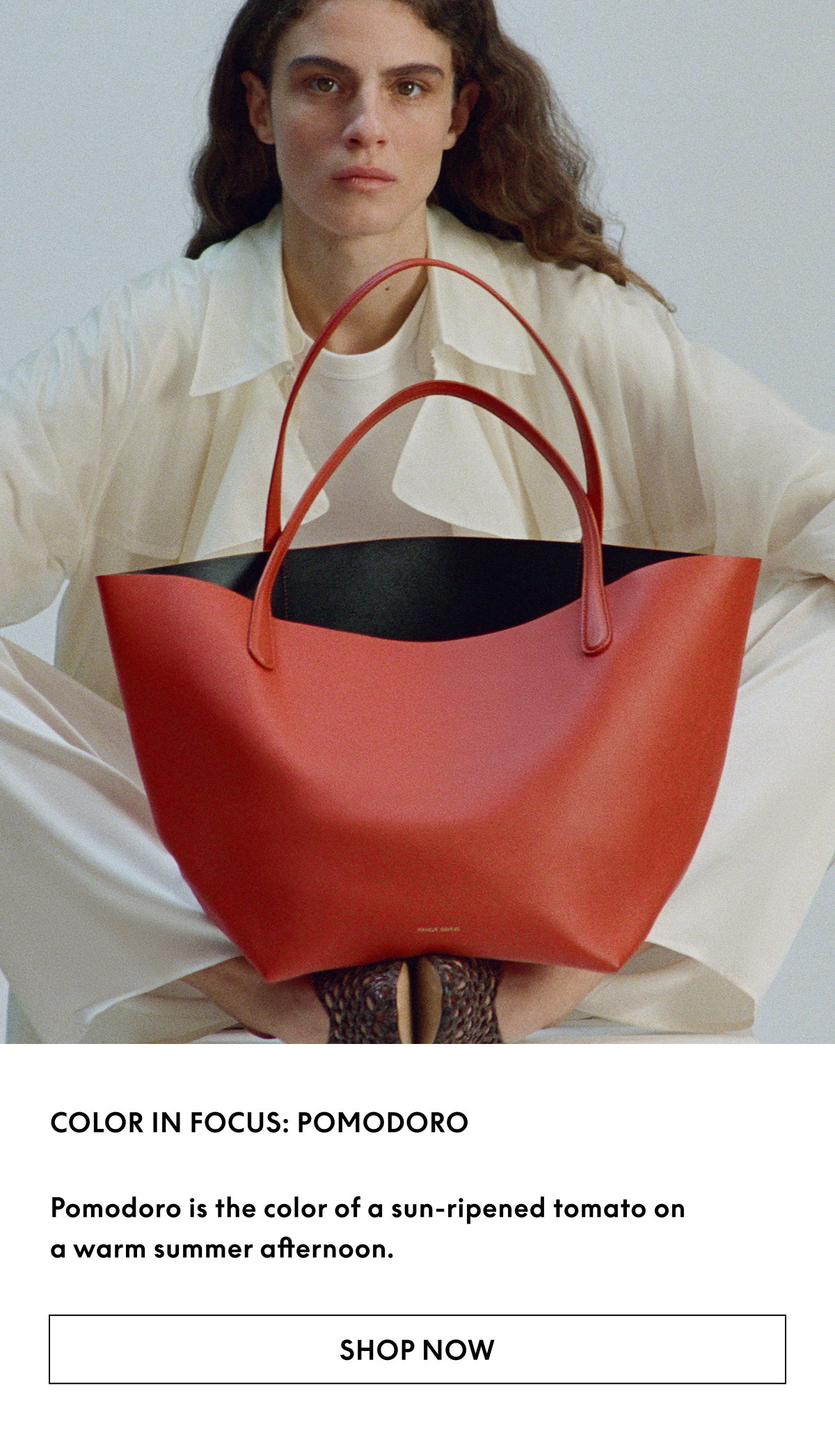 Pomodoro is the color of a sun-ripened tomato on a warm summer afternoon. 