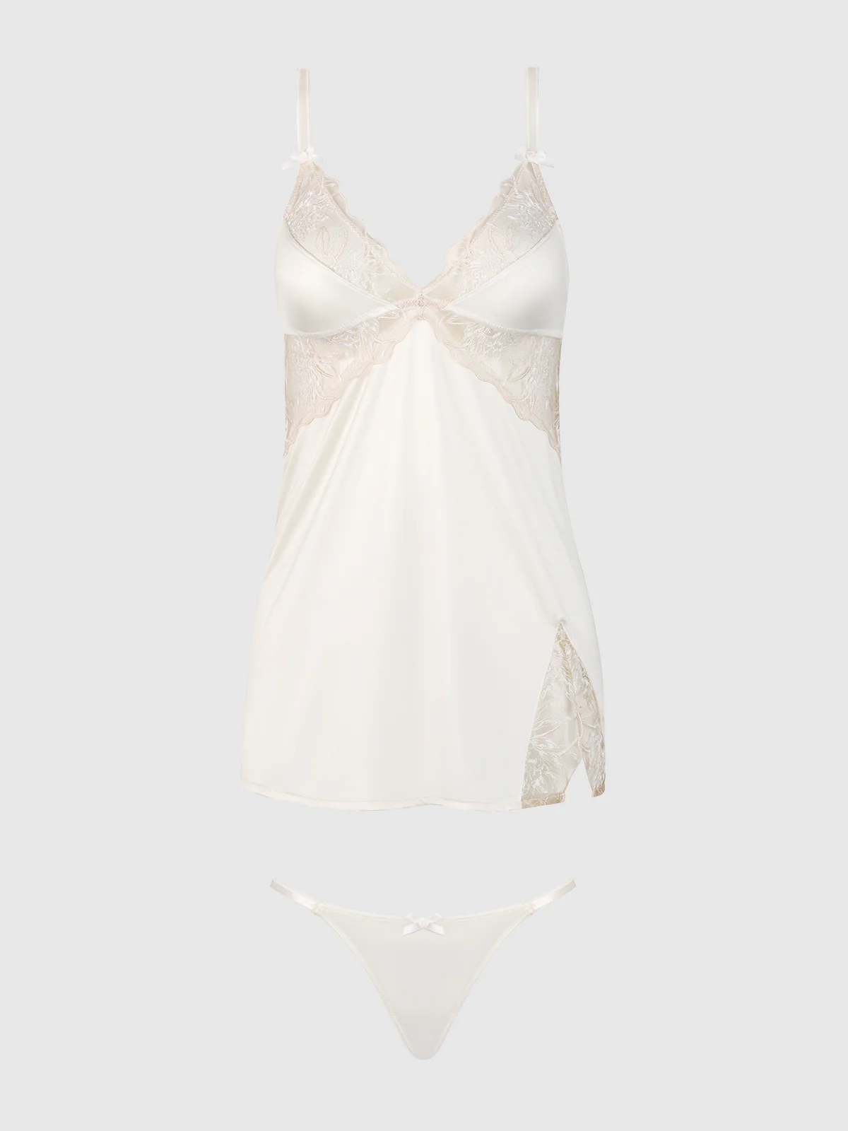 Delfina Embroidered Wireless Babydoll Slip