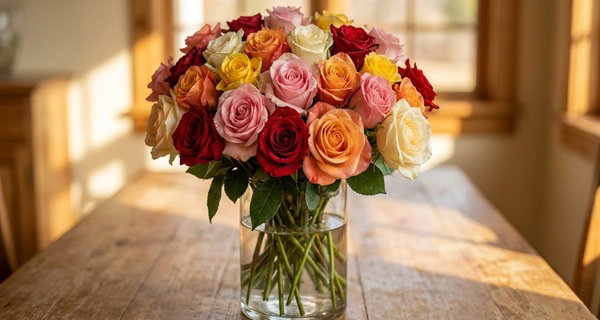 Rose Farmers All-In-One Deal: Farmer's Choice Roses with Vase & Shipping Included Up to 48% Off