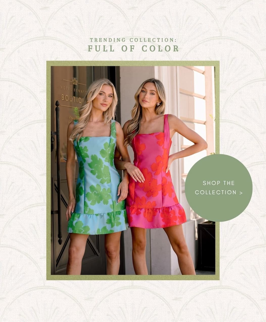 Trending Collection: Full of Color. Shop the Collection.
