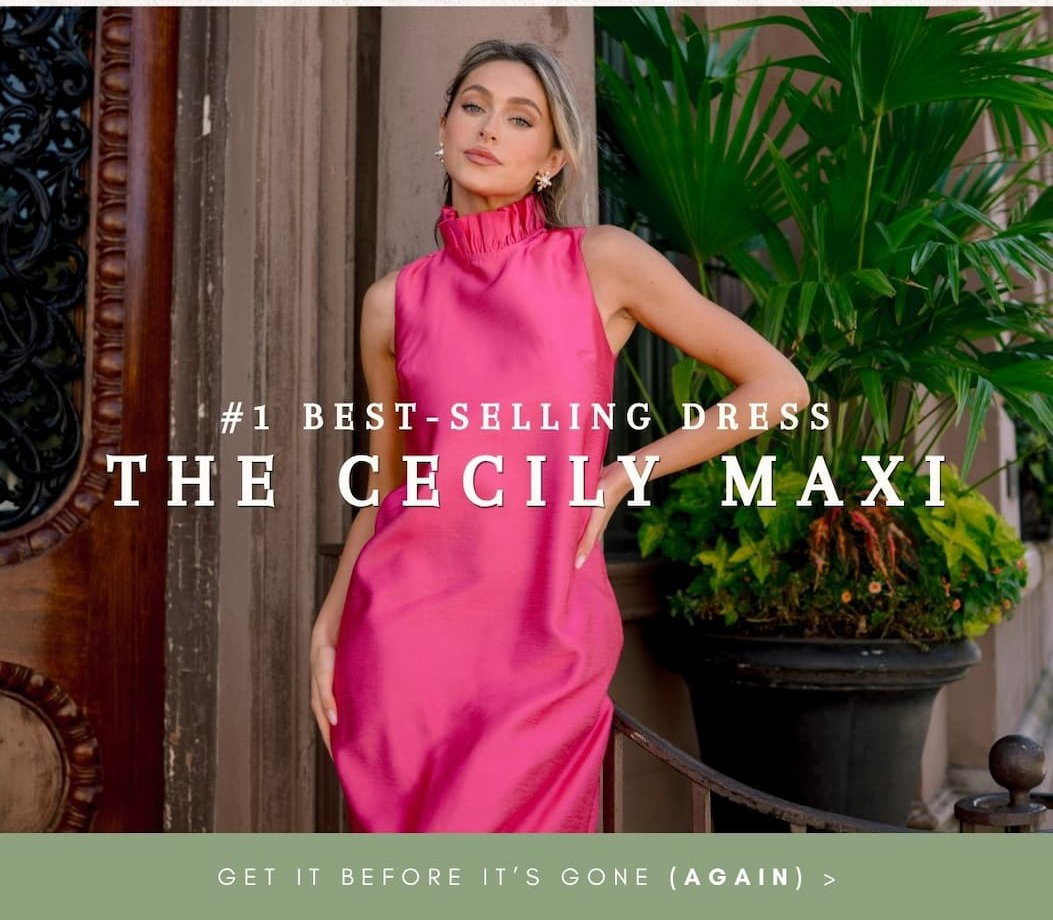 #1 Best-Selling Dress: The Cecily Maxi. Get it before it's gone (again).