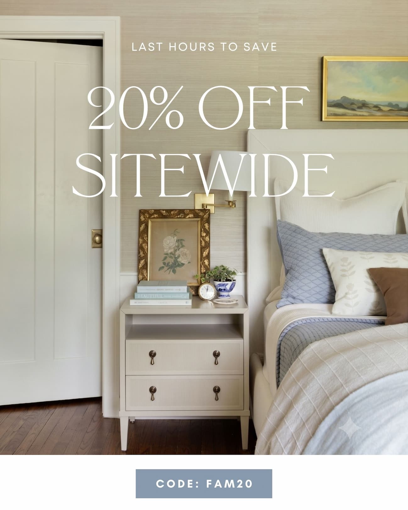 20% off during our friends & family sale using code: FAM20