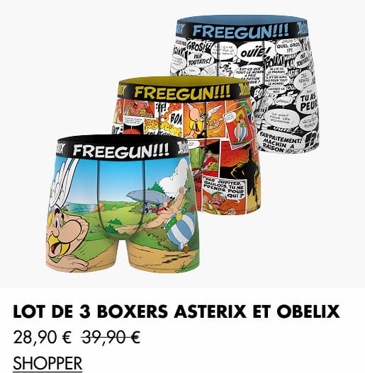 Lot de 3 Boxers Asterix Et Obelix 28,90 €  39,90 €
