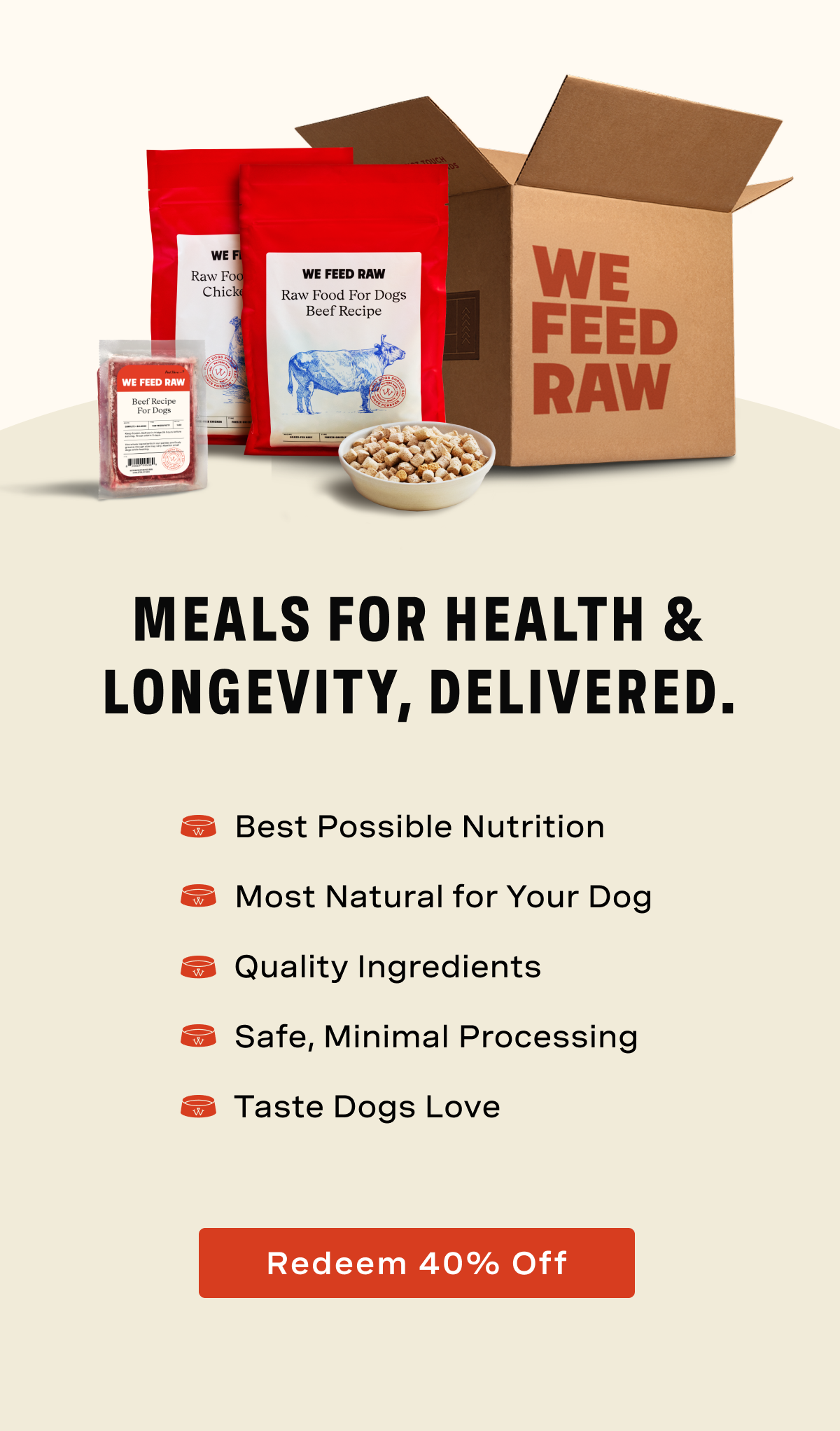 Meals for Health & Longevity, Delivered.