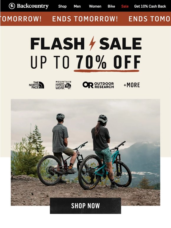 Ends tomorrow! Up to 70% off ⏰