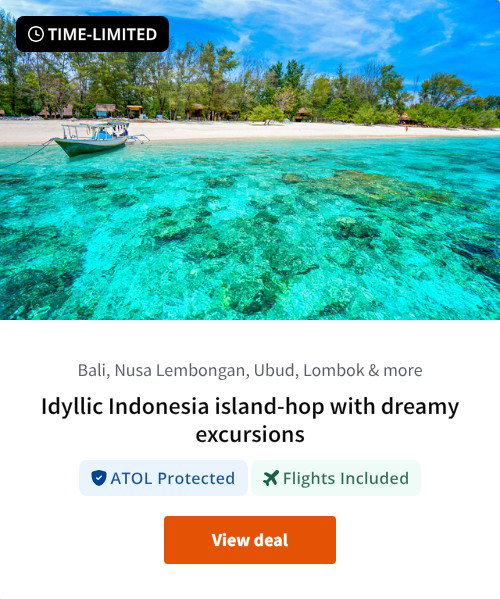 Idyllic Indonesia island-hop with dreamy excursions