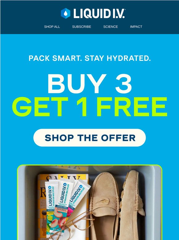 Don’t Fly Dry: Buy 3, Get 1 Free