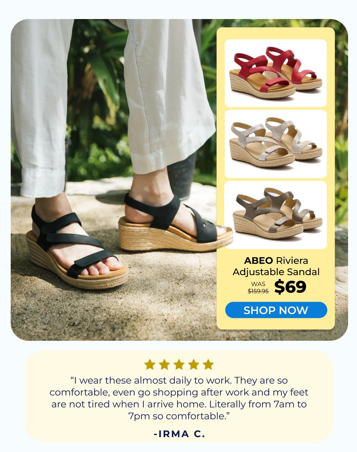 ABEO Riviera Adjustable Sandal
