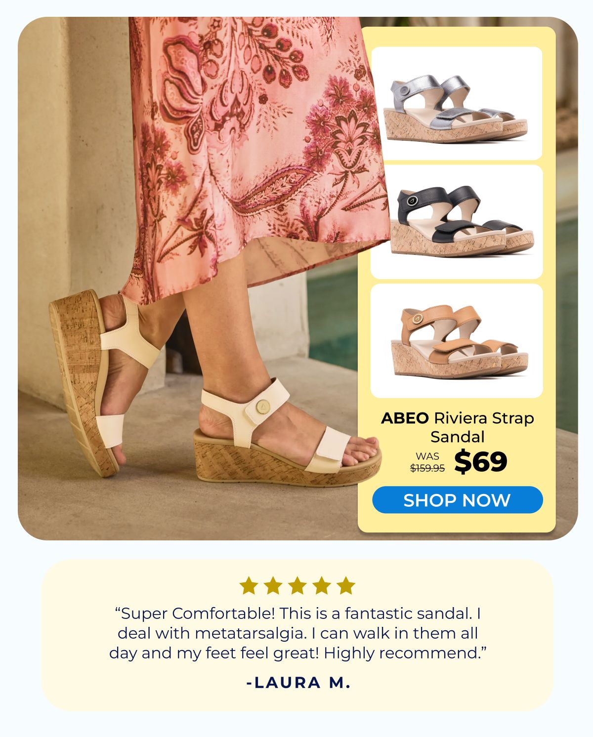 ABEO Riviera Strap Sandal
