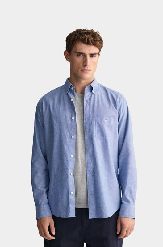 Gant-overhemd-blauw