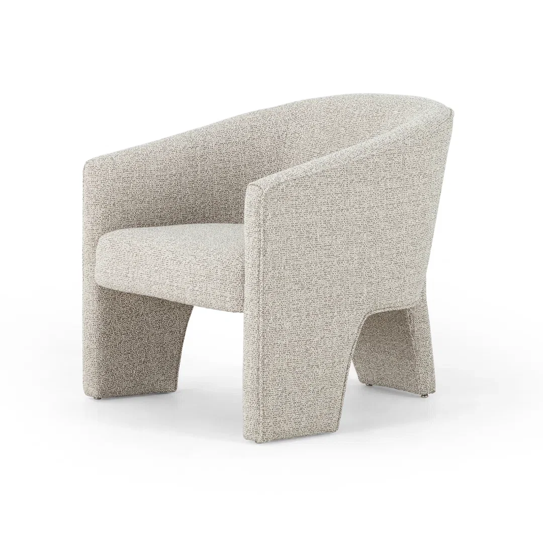 Fae 30.25" W Polyester Barrel Chair