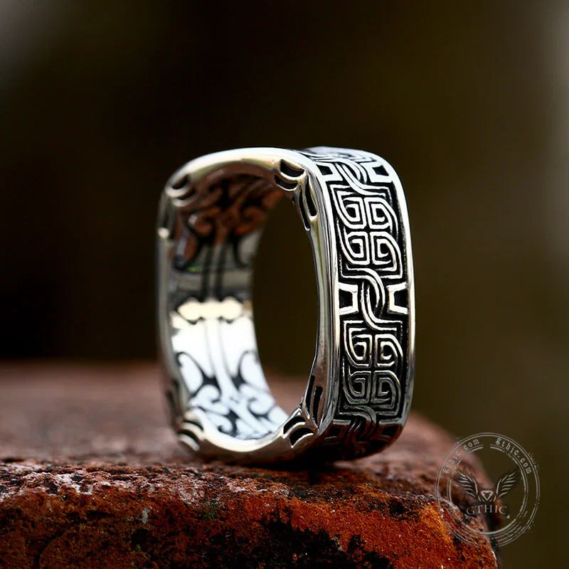 Image of Vintage Celtic Knot Stainless Steel Ring