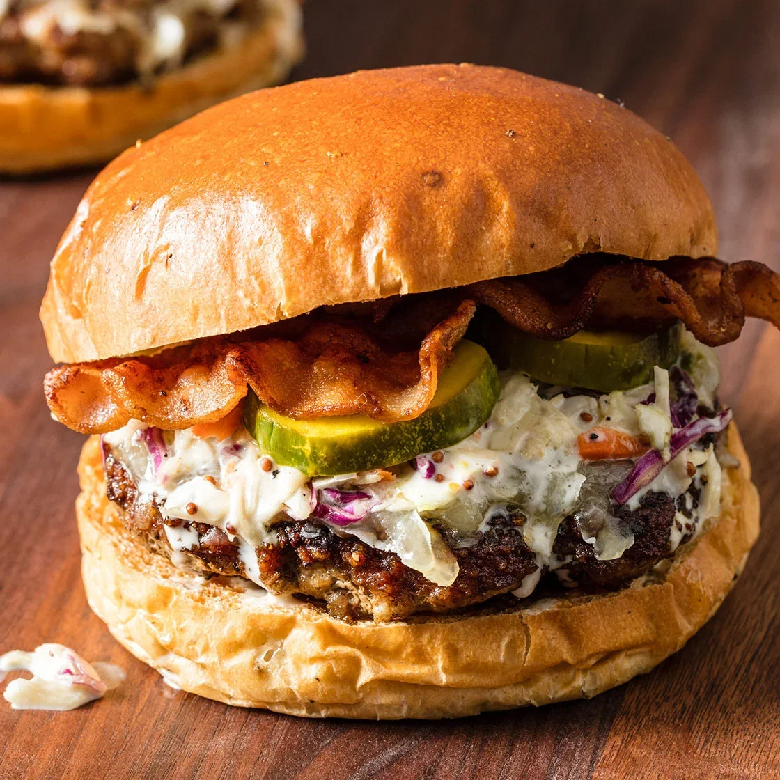 Maple-Bacon Burgers