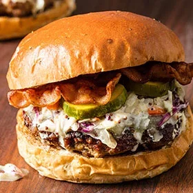 Maple-Bacon Burgers
