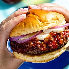 Grilled Lamb Burgers