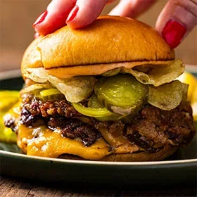 Grilled Smashed Burgers