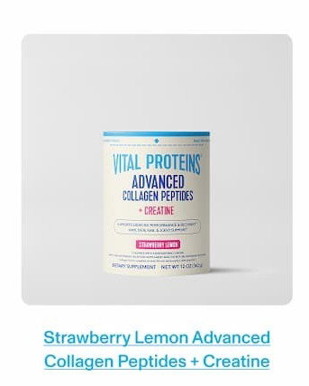 Strawberry Lemon Advanced Collagen Peptides + Creatine