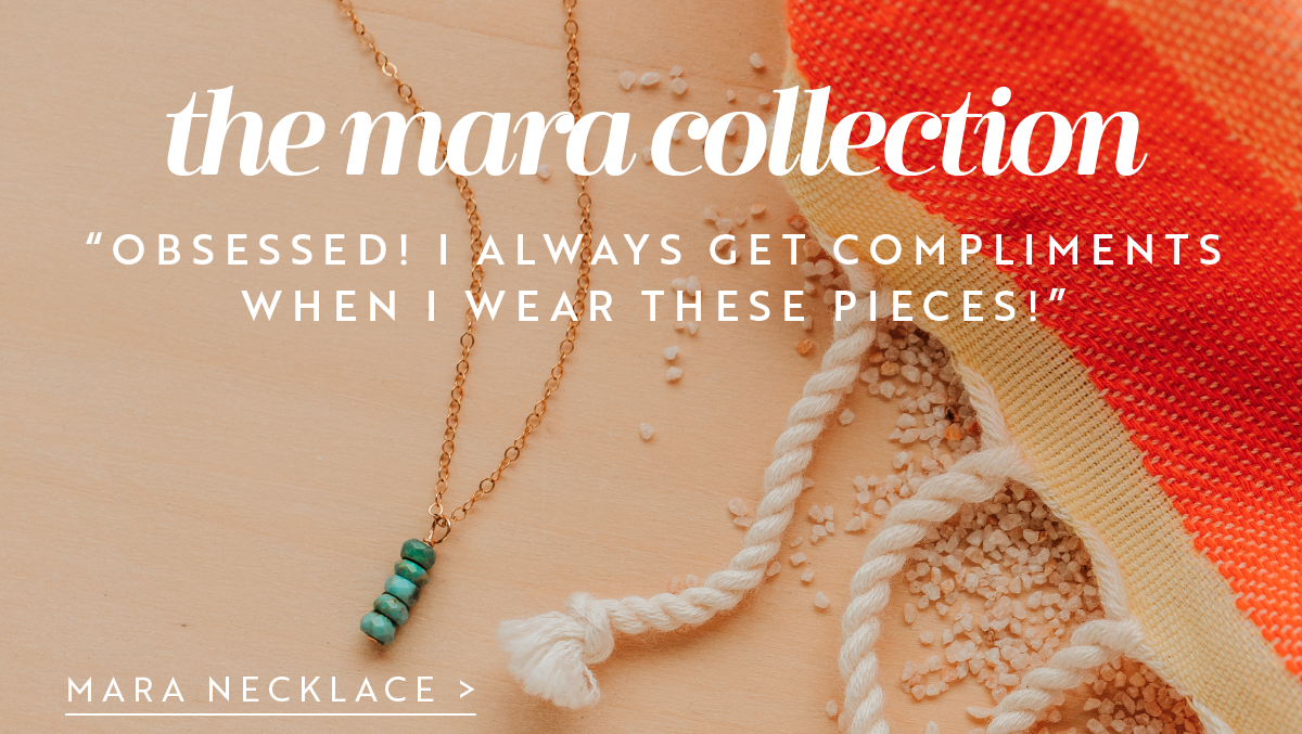 More turquoise with Mara. Shop the Mara Necklace >