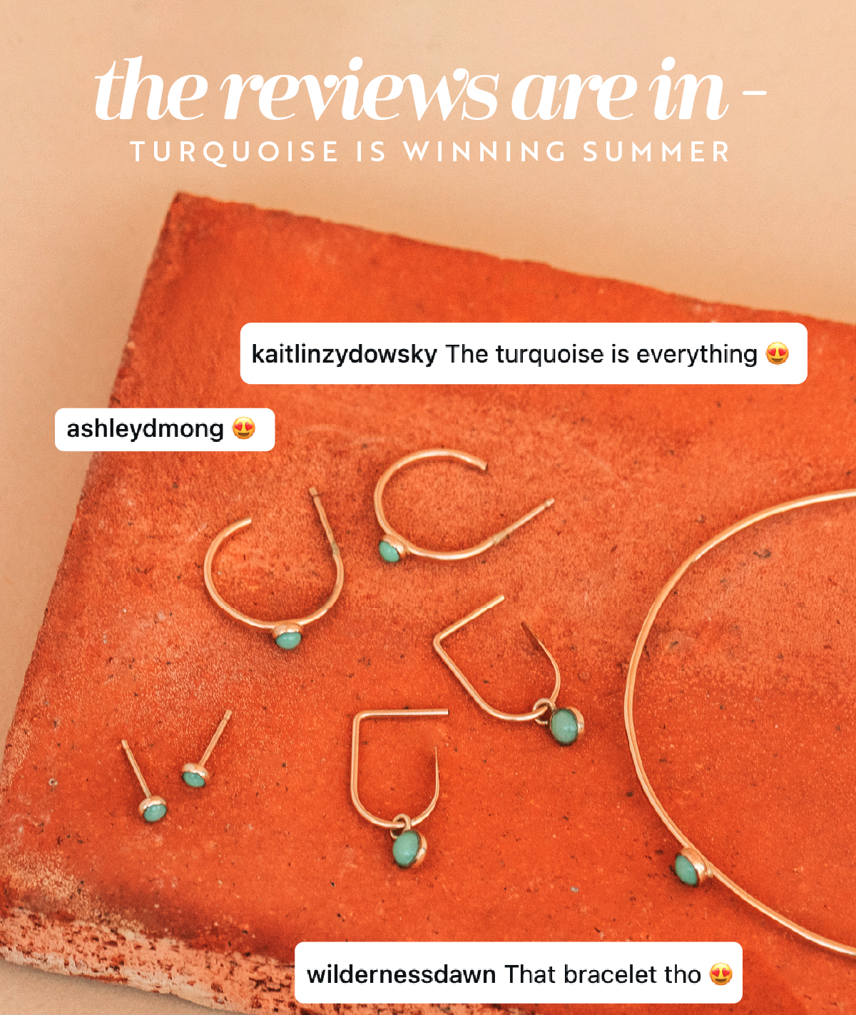The fans have spoke — turquoise is clearly winning summer. 