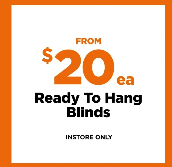 $20ea Ready To Hang Blinds