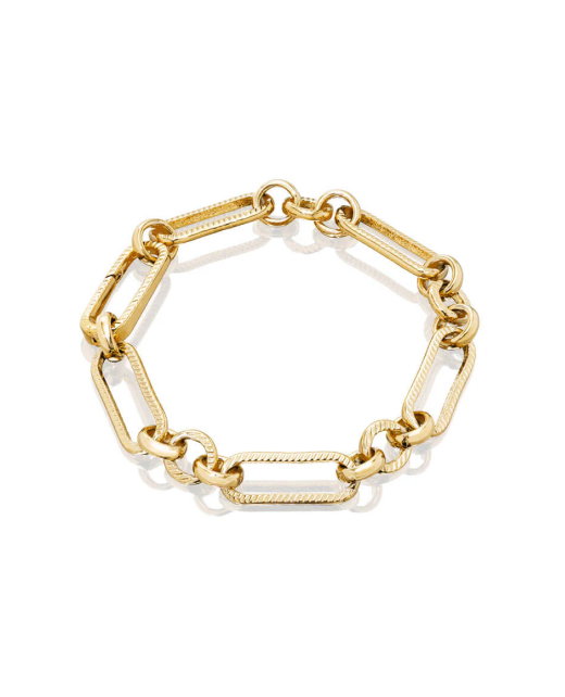 Figaro Chain Bracelet (Gold)
