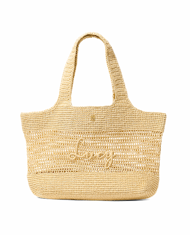 Personalised Raffia Tote Bag (Natural)