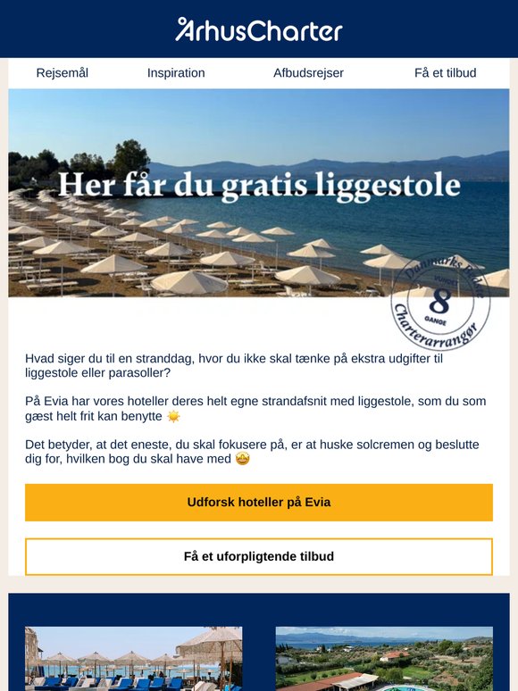 Her får du gratis liggestole