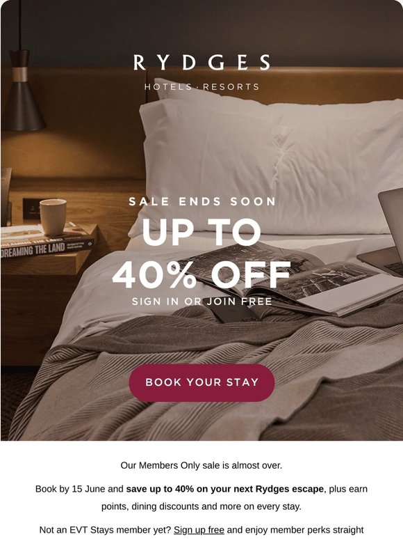 Last Chance: Members save up to 40%.