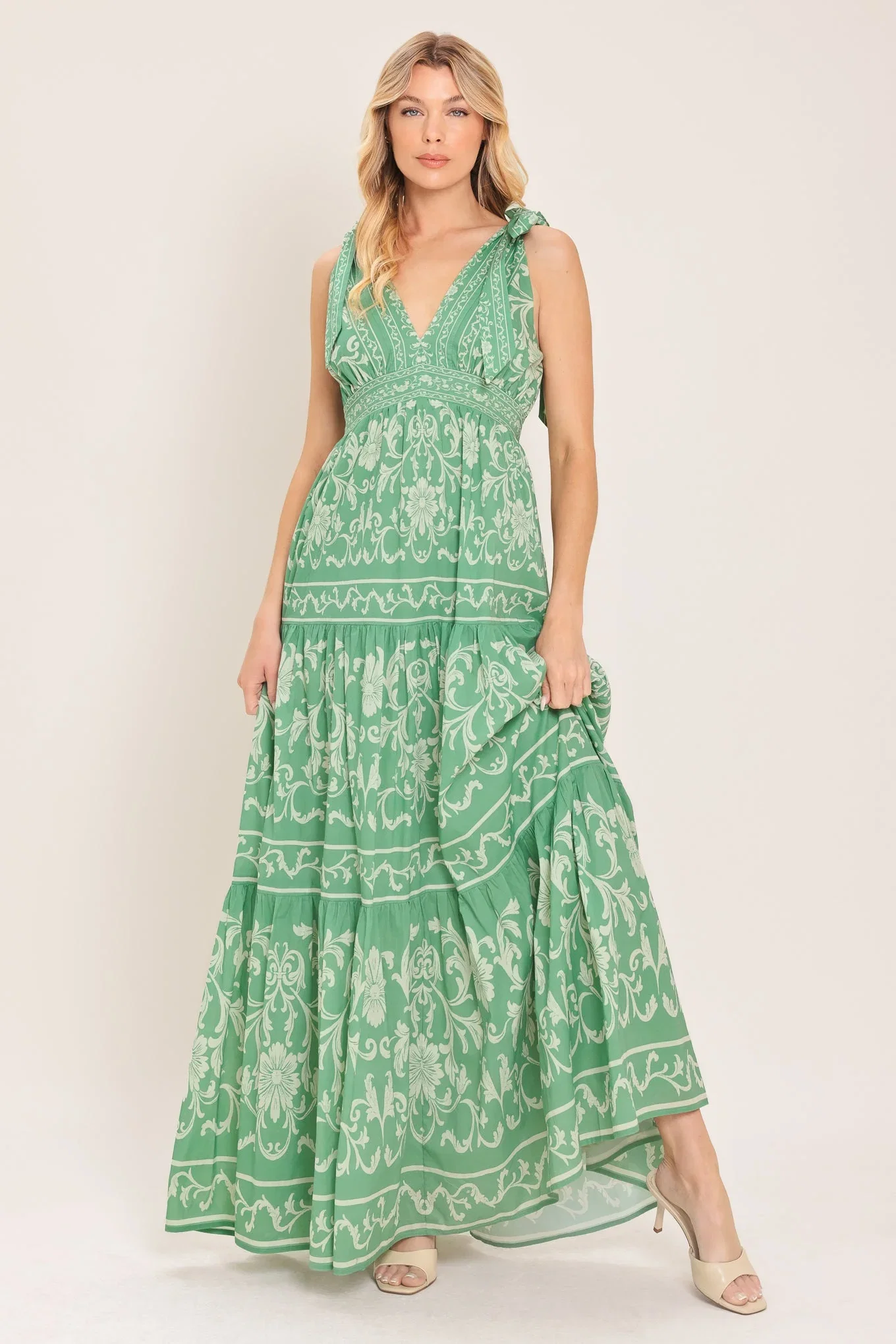 Image of VERONA GARDEN WOVEN MAXI DRESS