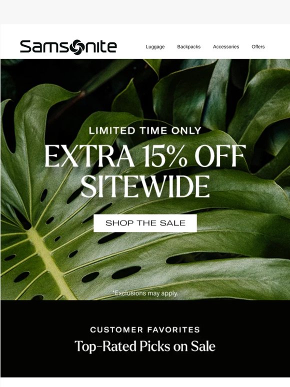 Limited Time Only: Extra 15% Off