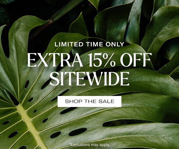 Extra 15% Off Sitewide with code EXTRA15